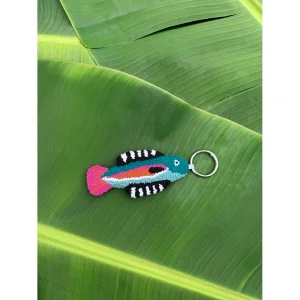 Tropical Fish Punch Bag Charm and Keychain - 2