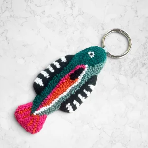 Tropical Fish Punch Bag Charm and Keychain - 1