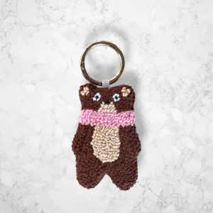 Winter Bear Punch Bag Charm and Keychain - 1