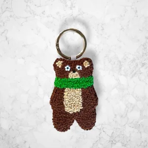 Winter Bear Punch Bag Charm & Keychain