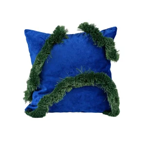 Blue Ivy Royal Blue Velvet Cushion - 1