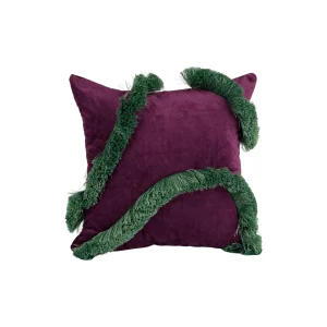 Lola Purple Velvet Cushion - 1