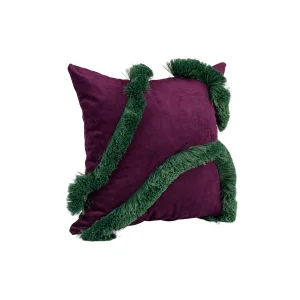 Lola Purple Velvet Cushion - 2