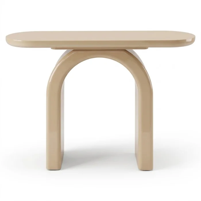 Arch Champagne Console Table - 2