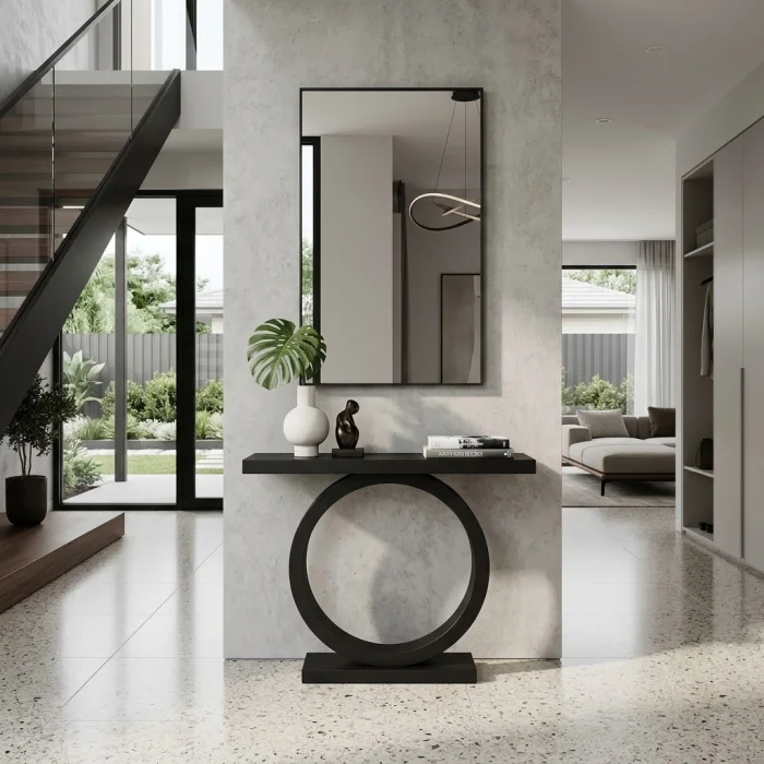 Aura Minimalist Siyah Dresuar Konsol - 4