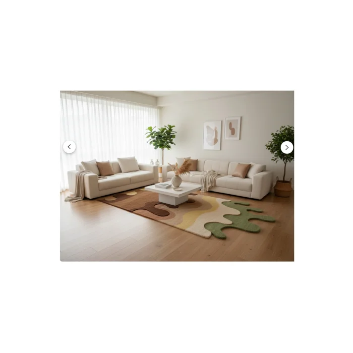 Drip Handmade Asymmetric Rug - 2