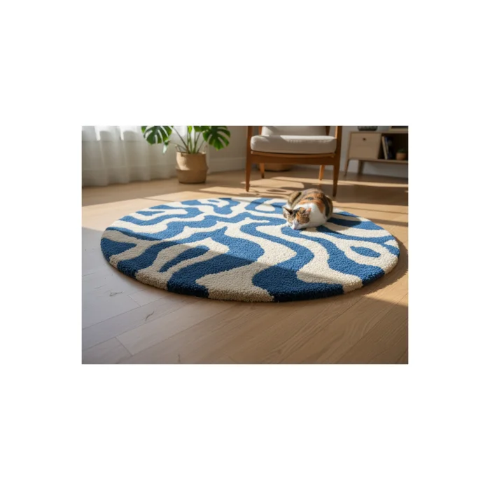 Handmade Ocean Tufting Rug - 4