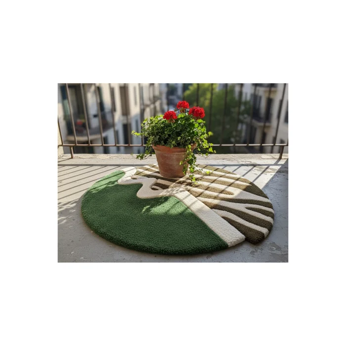 Minimalist Tufting Rug & Wall Decor - 4