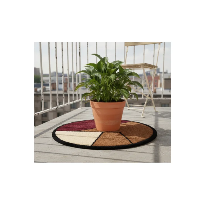 Minimalist Geometric Hand-Tufted Rug - 3