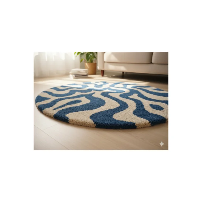 Handmade Ocean Tufting Rug - 3