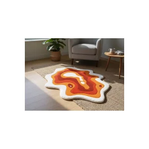 Handmade Spiral Tufting Rug & Wall Decor - 4