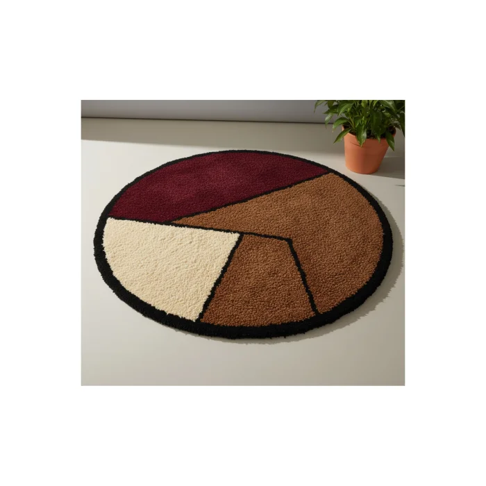 Minimalist Geometric Hand-Tufted Rug - 2