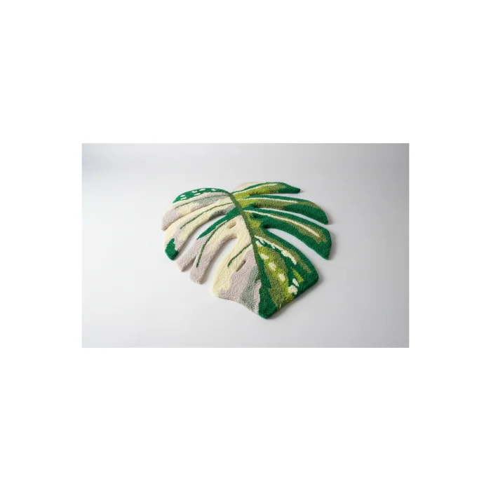 Handmade Monstera Rug - 3