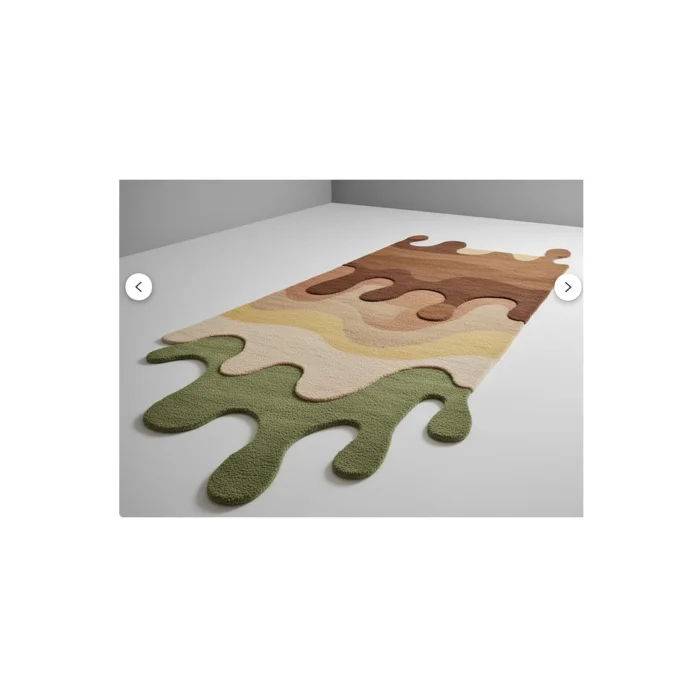 Drip Handmade Asymmetric Rug - 4