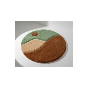 Handmade Minimalist Oval Rug - 2