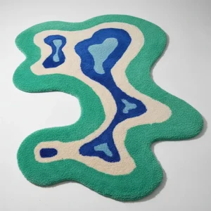 Irregular Handmade Tufted Rug - 1