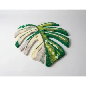 Handmade Monstera Rug - 1