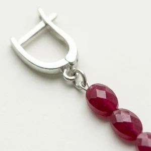 Pyr II - Handmade Ruby Gemstone Earrings - 5