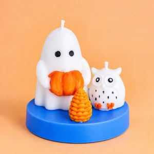 Halloween Spooky Friends Dekoratif Mum - 1