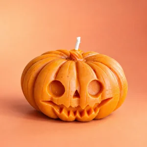 Mini Halloween Balkabağı Mum - 1
