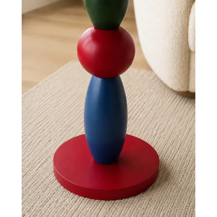 Bubble Multicolor Wooden Side Table - 6