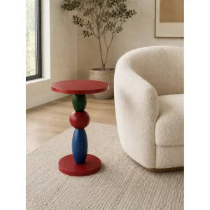 Bubble Multicolor Wooden Side Table - 2