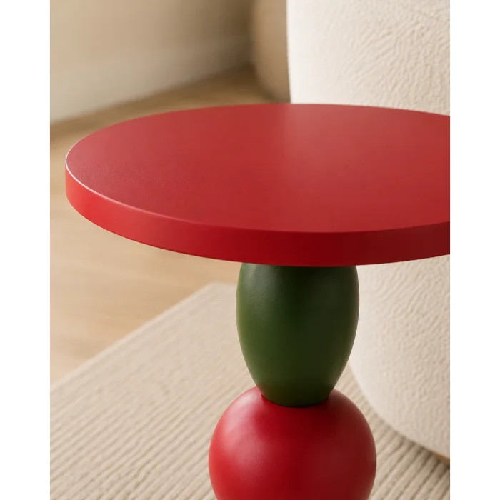 Bubble Multicolor Wooden Side Table - 7