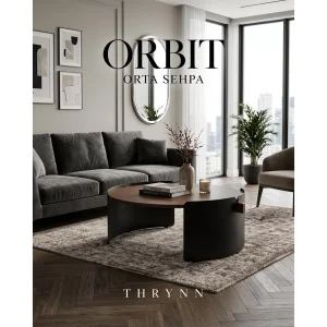 Orbit Brown and Black Coffee Table - 4