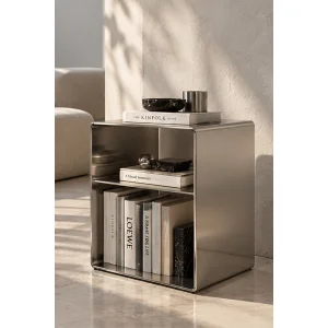 Aurev Stainless Side Table - 3