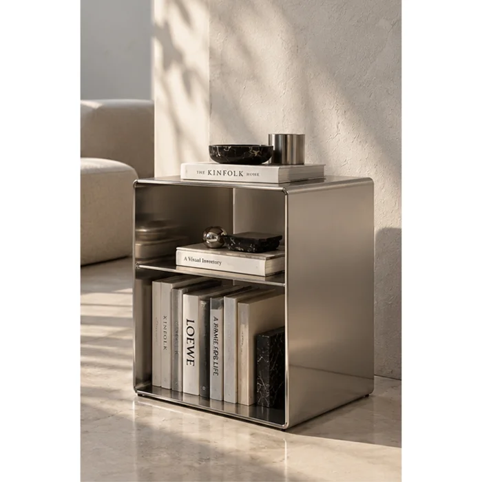 Aurev Stainless Side Table - 3