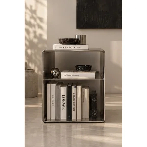 Aurev Stainless Side Table - 1