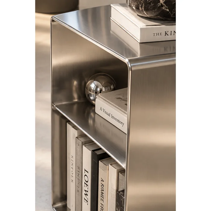 Aurev Stainless Side Table - 4