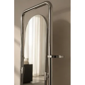 Veyron Chrome Steel Full Length Mirror - 4