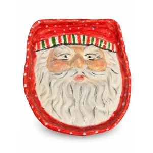 El Yapımı Seramik Noel Baba 2'li Sunumluk Seti - 1