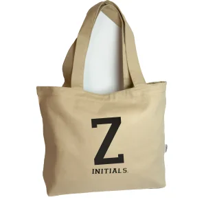 Initials Bej Tote Bag (z) - 1