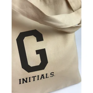 G Initial Beige Tote Bag - 3