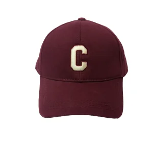 Initials Burgundy Lettered Cap - 1