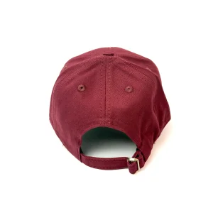 Burgundy Embroidered Letter B Hat - 2