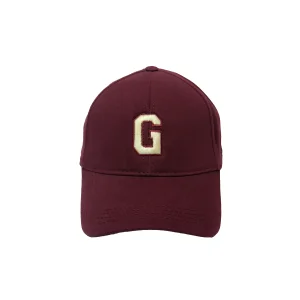 Initials Burgundy Initial Embroidered Cap - 1