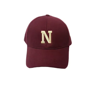 Burgundy Letter Initial Hat - 1