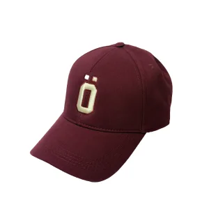 Initials Burgundy Initial Embroidered Cap - 1