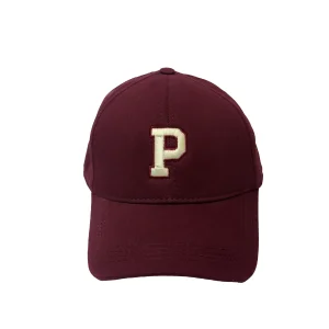 B Initial Burgundy Hat - 1