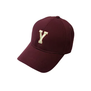 Initials Burgundy Initial Letter Cap Y - 1