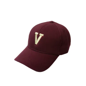 B Burgundy Initial Hat - 1
