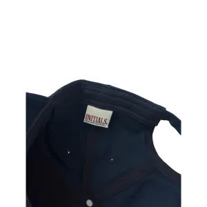 Lacivert Harf Nakışlı Şapka - 4