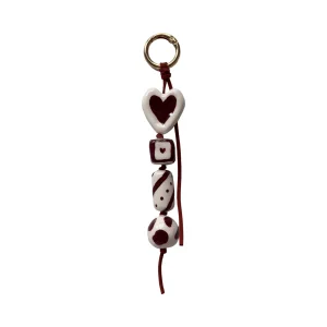 Burgundy Romance Charm Anahtarlık - 1