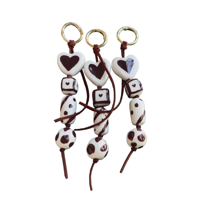 Burgundy Romance Charm Anahtarlık - 2