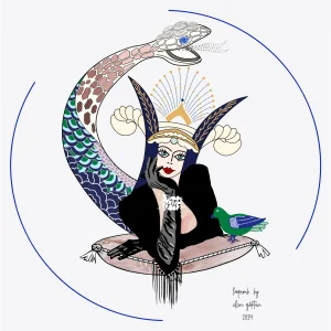 Biraz Sohbet Edelim Nakışlı Art Print Tablo