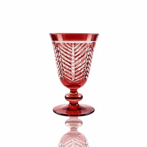 Lanza Kırmızı Kristal Kadeh 280 ml - 2