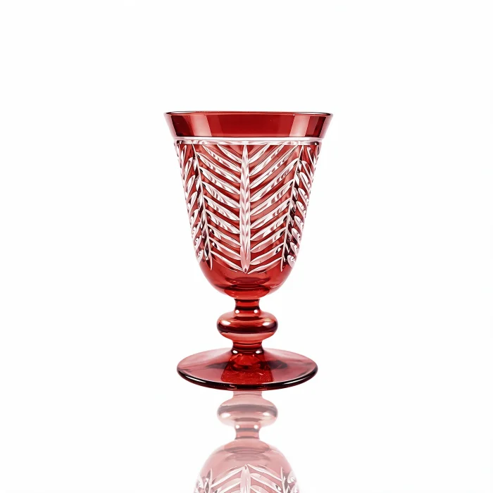 Lanza Kırmızı Kristal Kadeh 280 ml - 2